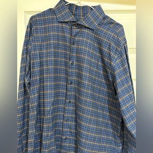 Robert Talbott Mens Sport Shirt Buttondown - 17.5 XL Tailored